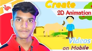 How to Make 2D Animation Videos on Mobile || Create Professional 2D Cartoon by Flamingo Animator