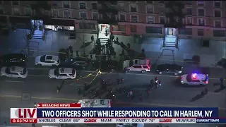 1 NYPD police officer dead, another injured in Harlem shooting | LiveNOW from FOX