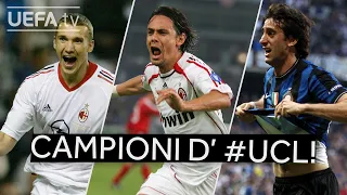 MILAN, JUVENTUS, INTER | Italian #UCL Champions!