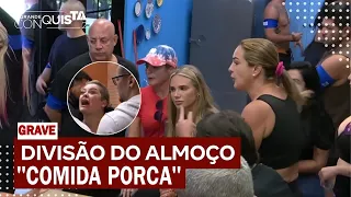 ESTREIA POLÊMICA / PARTICIPANTE BRIGA FEIO POR COMIDA "SUA PORCA DO C.. / TRETA NA GRANDE CONQUISTA