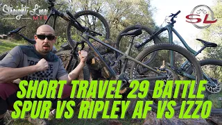 YT Izzo vs Ripley AF vs Transition Spur