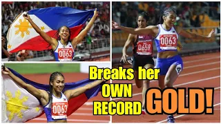 Kristina Knott breaks her Own record, Wins Gold | SEA Games 2019 Womens 200M | Athletics