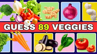 Guess The Vegetable Quiz, 89 Vegetables in 3 Seconds🌶️ 🥕 🥬