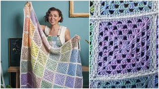 How to Crochet The Best, Easy Granny Square Blanket Tutorial – Retrovibe! For Beginners