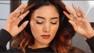 TRY THIS! Easy Glitter Eyes & Bouncy Hair Look | Somya Gupta