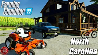 Farming Simulator 22: NEW North Carolina ADVENTURE! MY FIRST JOB & MORE!