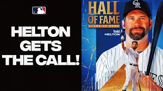 Rockies legend Todd Helton gets the call to the Hall! (Full Hall of Fame career highlights!)