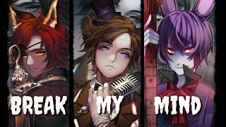 Nigthcore - Break My Mind ( SWITCHING VOCALS ) | lyrics [ DA GAMES ]