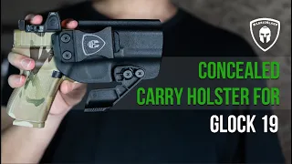 Glock 19 IWB Holster with Claw Wing, Optic Ready Holster, Conceal Carry