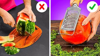 BECOME A REAL CHEF👨‍🍳 Quick ways to cut fruits and veggies