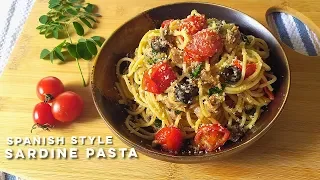 Easy Spanish Style Sardine Pasta Recipe | Canned Sardine Recipe | Home Quarantine Recipe