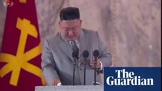 Kim Jong-un sheds tears as he delivers rare apology to North Korea over failings