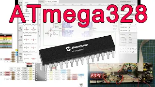 Working with ATmega328 microcontroller. Overview, firmware, connection shema