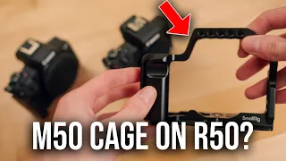Will a Canon M50 Camera Cage Work With The Canon R50? (M50 Cage on R50)