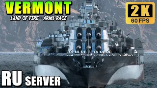 Battleship Vermont - Almost half million damage with perfect gameplay (RU)