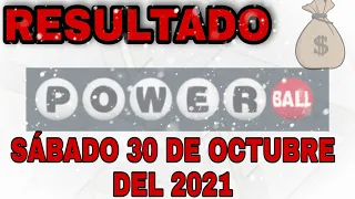 RESULTADOS POWERBALL DEL DÍA SÁBADO 30 DE OCTUBRE DEL 2021 $116,000,000/LOTERÍA DE ESTADOS UNIDOS