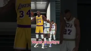 Worst vs Best Three point Shooters In NBA History! | NBA 2K23