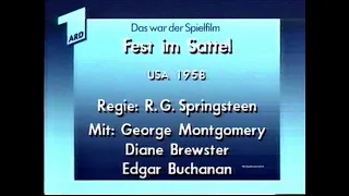 ARD Abspanntafel "Fest im Sattel" / Ansage / Papa, was machst du eigentlich den ganzen Tag? (1990)