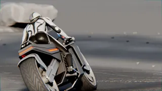 blender 2.92 sci-fi motorcycle animation