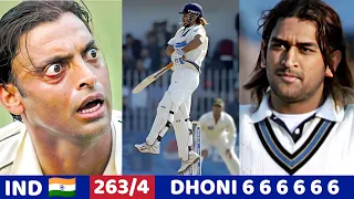 INDIA VS PAKISTAN 2006, WHEN SHOAIB AKHTAR MESSED WITH MS DHONI 2ND TEST MOST SHOCKING BATTING EVER🔥