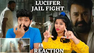 Lucifer Lalettan MASS Jail Fight Scene REACTION🔥🥵🔥| Malayalam | Mohanlal | Prithviraj Sukumaran |L2E