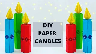 DIY PAPER CANDLES / Paper Craft /Candle Decor / Candle Making / Candle Decoration For Christmas