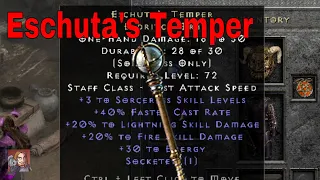 D2R Unique Items - Eschuta's Temper (Eldritch Orb)