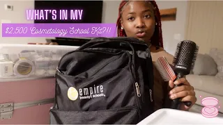 WHAT'S IN MY COMSOTOLOGY KIT?! | EMPIRE BEAUTY SCHOOL | 2023-24