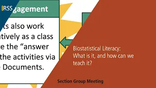 Biostatistical Literacy: What is it, and how can we teach it?