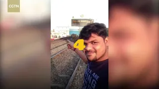 Some 😱Dangerous# Accidents When #🚉Train Hitting By Man🧍