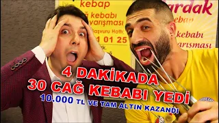 Bu Rekor Zor Kırılır! James 4 Dakikada 30 Cağ Kebap Yedi ve 53. Şampiyonumuz oldu!