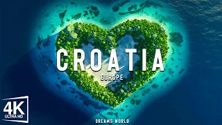 FLYING OVER CROATIA 4K Ultra HD - Relaxing Music Along With Beautiful Nature Scene - Amazing Nature