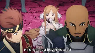 Asuna gets help from Klein and Agil | Sword Art Online HD