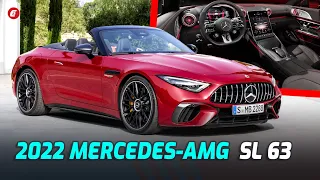 FIRST LOOK: 2022 Mercedes-AMG SL 63  Debuts With 2+2 Seats, Fabric Top And AWD
