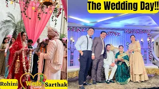 The Wedding Day| Rohini and Sarthak Wedding 🥹🤩| Barat Swagat and Grand Reception 🤪🥳