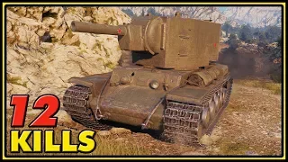 KV-2 - 12 Kills - World of Tanks Gameplay