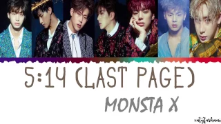 MONSTA X (몬스타엑스) - 5-14 (LAST PAGE) Lyrics [Color Coded_Han_Rom_Eng]