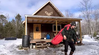 Living Off Grid In The Northwoods: Warm Winter Weather, Ice Fishing