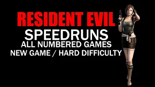 Resident Evil 0-7 Speedrun Marathon / New Game, Hard Difficulties