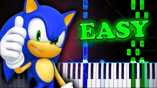 Green Hill Zone (from Sonic the Hedgehog) - EASY Piano Tutorial