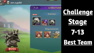 Lords mobile Challenge Stage 7-13 Best F2p Team