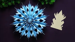 3D Snowflake Decorations ❄️ Paper Snowflakes Using Patterns