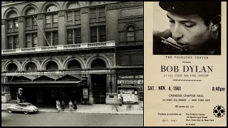 Bob Dylan ~ Carnegie Chapter Hall, New York City, 4th November 1961. Full concert.