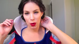 Snow White Halloween Hair and Makeup Tutorial