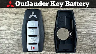 Mitsubishi Outlander Key Fob Battery Replacement 2022 - 2024 How To Change Replace Remote Batteries