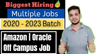 Biggest OFF Campus Drive | 2020 | 2021 | 2022 | 2023 Batch Hiring | Latest Hiring | Job Drive