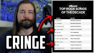 Billboard Cringe: Top 10 Rock Songs of Decade | Mike The Music Snob