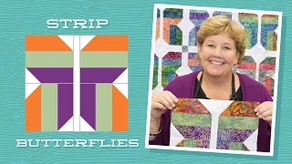 Make an Easy Strip Butterflies Quilt with Jenny Doan of Missouri Star!