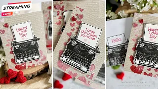 HOW I USE CARD KITS (Love/Valentine's Cards) Weekly Friday Live