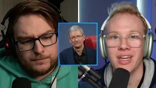 Tim Cook get angry after reporter questions him...